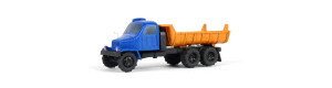 Nákladní auto Praga V3S, sklápěč, modrý s oranžovou sklápěčkou, hotový model, TT, Pavlas H59a