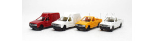 Sada čtyř užitkových automobilů, 4 kusy, TT, Auhagen 43660