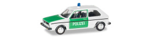 Osobní auto Volkswagen Golf 1, policie, TT, Herpa 066655