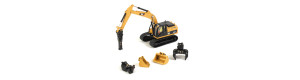 Pásový bagr CAT 320D L s extra násadami, H0, Diecast Master 85652