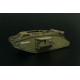 Resinová stavebnice britského tanku, Mark IV Male, 1. sv. válka, H0, Hauler HLR87211
