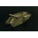 Resinová stavebnice britského tanku, Mark IV Male, 1. sv. válka, H0, Hauler HLR87211