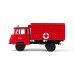 Nákladní automobil Robur LO 1801 se skříní, „Feuerwehr - Krankentransportwagen“, TT, Tillig 19035