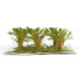 Střední keře, jemné listí, zelená savana, 6 ks, Polák 9311