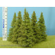 Modřín bez kmene, výška 100 mm (v reálu 12 m), Model Scene MO100