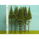 Smrk s kmenem, výška 200 mm (v reálu 24 m), Model Scene SK200