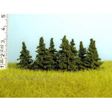 Smrk bez kmene, výška 30 mm (v reálu 3,6 m), Model Scene SM030