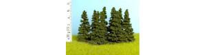 Smrk bez kmene, výška 50 mm (v reálu 6 m), Model Scene SM050