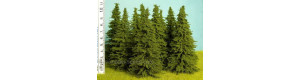 Smrk bez kmene, výška 100 mm (v reálu 12 m), Model Scene SM100