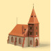 Venkovský kostel, H0, Auhagen 11405