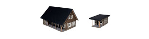 Stavebnice, Set roubenky v Podkrkonoší a roubené kůlny, H0, Gala model S-001