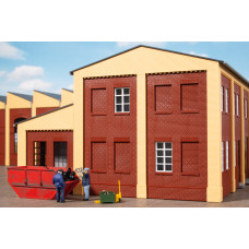 Zaslepená okna cihlová, červená, H0, Auhagen 80225