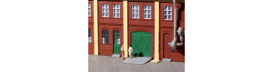 Vrata a dveře zelené, schody, rampy, H0, Auhagen 80250