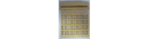 Plot dřevěný šikmý řez, šiřší prkna, TT, Model Scene PLT-019