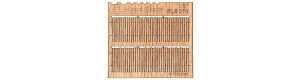 Prkenná ohrada nepravidelný řez I., H0, Model Scene PL8-016
