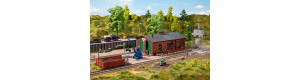 Set staveb železničního depa, H0, Auhagen 15104