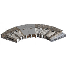 Rozšíření rotundy Turnov, 2 stání po 15°, III.–VI. epocha, TT, IGRA MODEL 190015