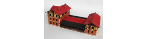 Stavebnice, nádraží Ústí nad Orlicí, H0, BubiModel h060035
