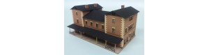 Stavebnice, nádraží Ostroměř, H0, BubiModel h060085