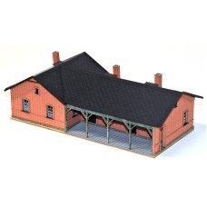 Stavebnice, nádraží Lvová, H0, BubiModel h060184