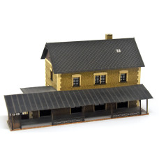 Stavebnice, nádraží Lázně Bělohrad, H0, BubiModel h060189