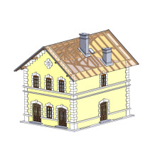 Stavebnice stanice Halič, TT, IGRA MODEL 230025