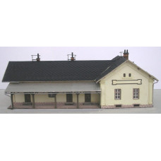 Výpravní budova LVII/H Staré Křečany, bobrovka, TT, KB model 4019BB