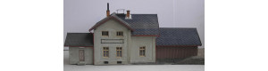 Staniční budova Lužec nad Vltavou, bobrovka, H0, KB model 5023BB
