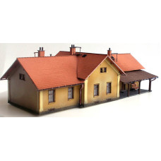 Výpravní budova Dalovice, eternit, H0, KB model 5042ET