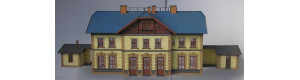 Stavebnice výpravní budovy 18a/H "Říčany", eternit, H0, KB model 5053ET