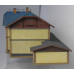 Stavebnice výpravní budovy 18a/H "Říčany", eternit, H0, KB model 5053ET