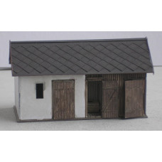 Podružná budova ZvKČ LXXXVII, eternit, H0, KB model 5007ET