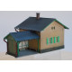 Stavebnice, KkStB Strážní domek 4/H s čekárnou 531/H, bobrovka, levá, TT, KB model 4046LBB