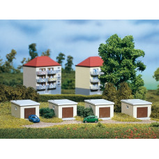 Garáže, 4 kusy, N, Auhagen 14463