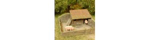 Stavebnice prasečího chlívku, TT, Model Scene 91519