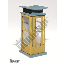 Stavebnice telefonní budka 60. - 80. léta, TT, Miniatur MT21