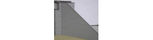 Opěrné zdi pilířů, 2 páry, H0, KB model 5404
