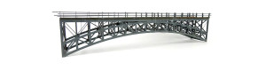 Most příhradový, hotový model, šedý, TT, BubiModel tt60056CŠ