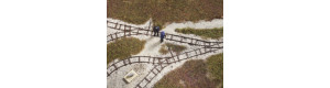 Koleje polní drážky, rozšiřující set, atrapa, H0, Auhagen 41701