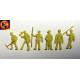 Figurky nebarvené pracujíci, 6 kusů, H0, DOPRODEJ, ES Pečky 29504