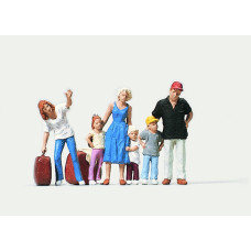 Sada figurek, čekající cestující se zavazadly, TT, Merten 0282539