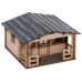 Dřevěný zahradní domek, stavebnice, TT, NOCH 14435