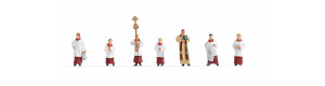 Farář a ministranti, H0, Noch 15410
