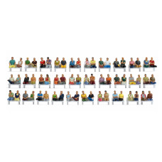 Výhodný set 60 figurek,,,Sedící cestující", H0, Noch 16072