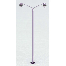 Pouliční lampa dvojramenná stříbrná, TT, Deltax 9900005S