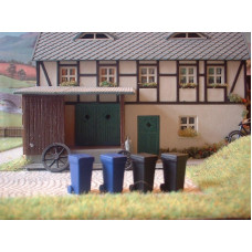 Popelnice plastové, 4 kusy, TT, ES Pečky 19272