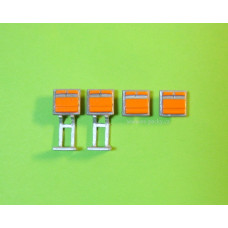 Poštovní schránky české 2+2 kusy, H0, ES Pečky 23344