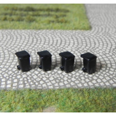 Popelnice plastová s kolečkama, 4 ks, N, ES Pečky 49239