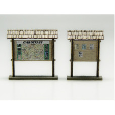 Informační cedule, 2 kusy, TT, IGRA MODEL 170003