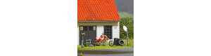 Modelka na motorce, H0, Busch 79811